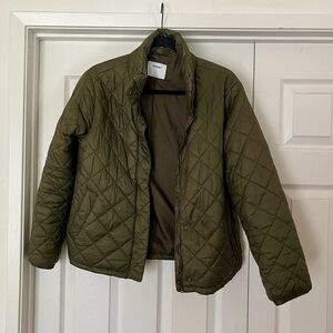 Old Navy Olive Green Quilted Jacket